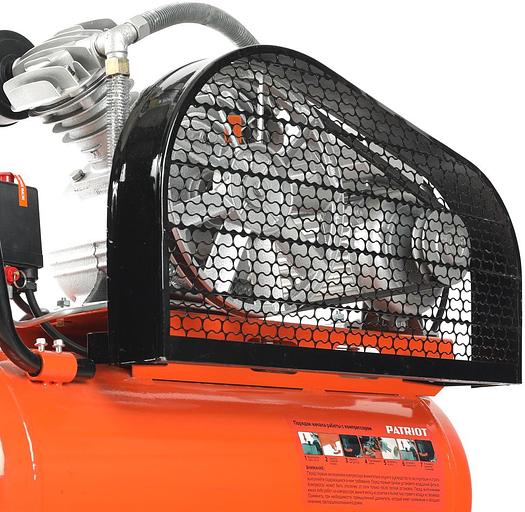 Компрессор поршневой Patriot PTR 50-450A масляный 450л/мин 50л 2200Вт оранжевый/черный фото 7