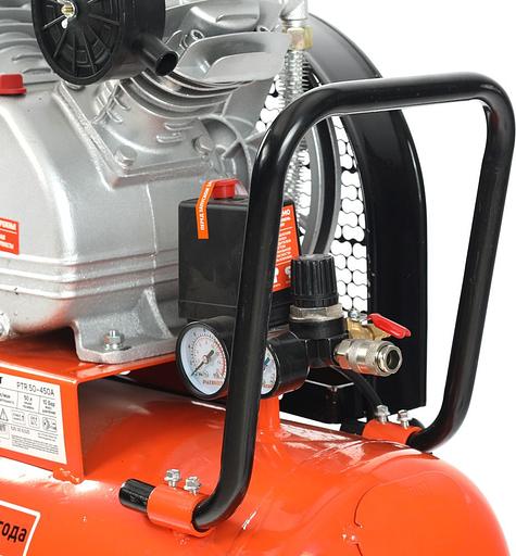 Компрессор поршневой Patriot PTR 50-450A масляный 450л/мин 50л 2200Вт оранжевый/черный фото 9