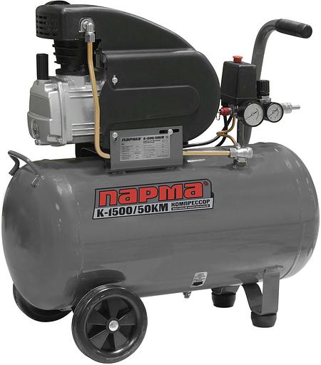 Компрессор поршневой Парма K-1500/50КМ масляный 198л/мин 50л 1500Вт серый/черный фото 1