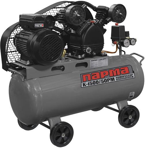 Компрессор поршневой Парма K-1500/50РМ масляный 202л/мин 50л 1500Вт серый/черный фото 1