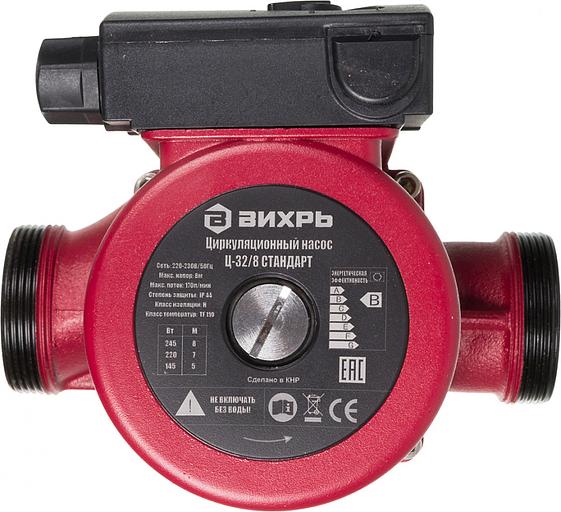 Насос циркуляционный напорный Вихрь Ц-32/8 245Вт 10200л/час фото 1