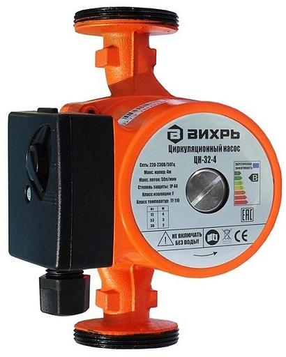 Насос циркуляционный циркуляционный Вихрь Ц-32/4 Стандарт 72Вт 3000л/час фото 1