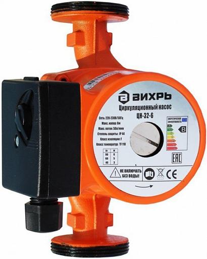 Насос циркуляционный циркуляционный Вихрь Ц-32/6 Стандарт 90Вт 3000л/час фото 1