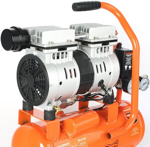 Компрессор поршневой Patriot WO 10-120 безмасляный 120л/мин 10л 650Вт оранжевый фото 2