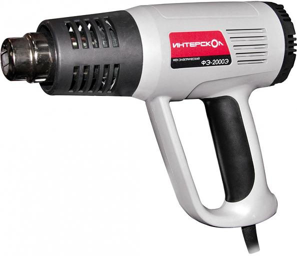 Технический фен Интерскол ФЭ-2000Э 2000Вт темп.80-600С фото 1