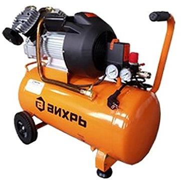 Компрессор поршневой Вихрь КМП-400/50 масляный 400л/мин 50л 2500Вт оранжевый фото 1