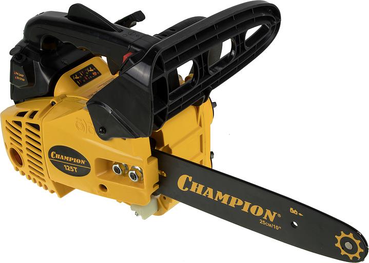 Бензопила Champion 125T-10 700Вт 0.95л.с. дл.шин.:10" (25cm) фото 1