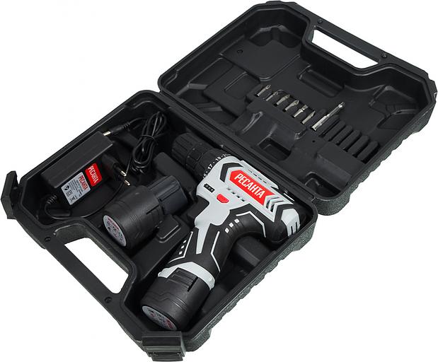 Дрель-шуруповерт Ресанта ДА-12-2ЛК аккум. патрон:быстрозажимной (кейс в комплекте) фото 9