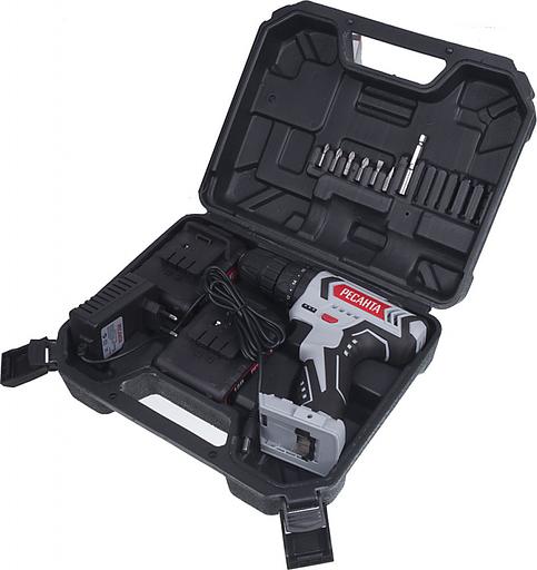 Дрель-шуруповерт ударная Ресанта ДА-18-2ЛК-У аккум. патрон:быстрозажимной (кейс в комплекте) фото 8