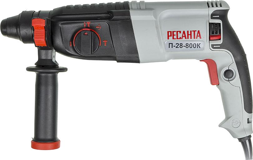Перфоратор Ресанта П-28-800К патрон:SDS-plus уд.:3.4Дж 800Вт (кейс в комплекте) фото 1