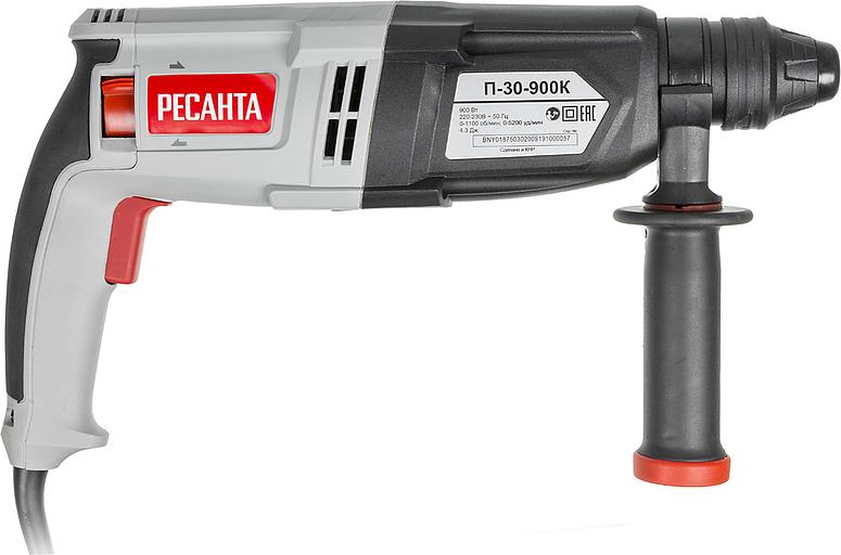 Перфоратор Ресанта П-30-900К патрон:SDS-plus уд.:4.3Дж 900Вт (кейс в комплекте) фото 2