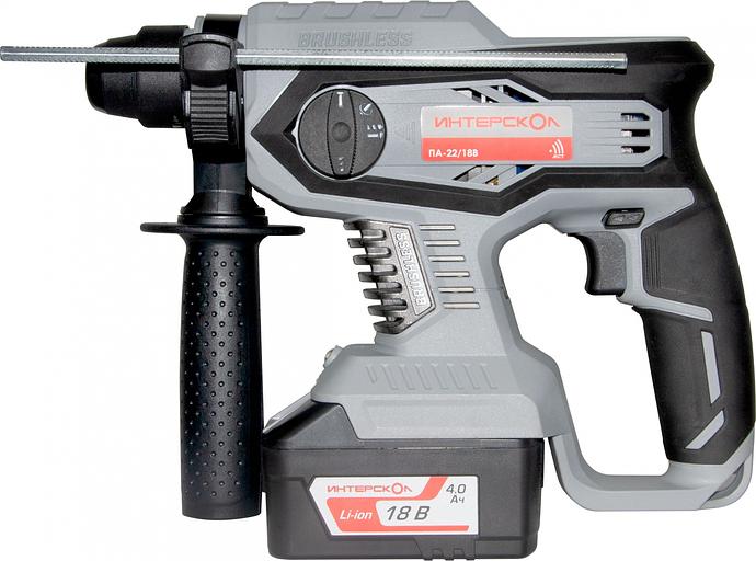 Перфоратор Интерскол ПА-24/18В патрон:SDS-plus уд.:2.2Дж аккум. (кейс в комплекте) фото 2