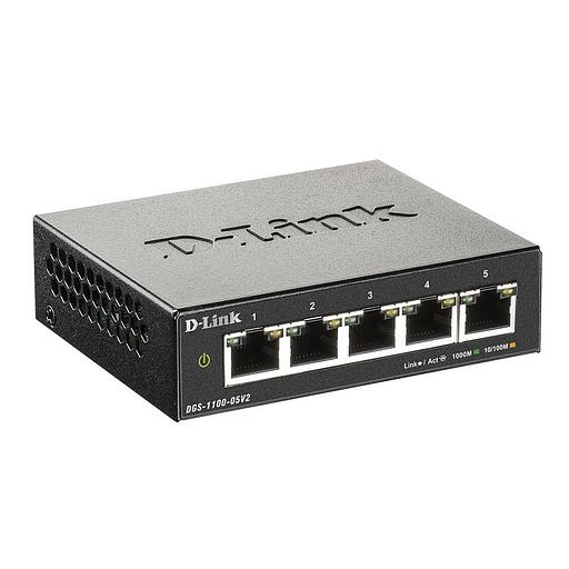 Коммутатор D-Link DGS-1100-05V2/A1A 5G настраиваемый фото 1