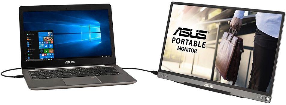 Монитор Asus 15.6" Portable MB16ACE темно-серый IPS LED 16:9 матовая 250cd 178гр/178гр 1920x1080 FHD USB фото 6