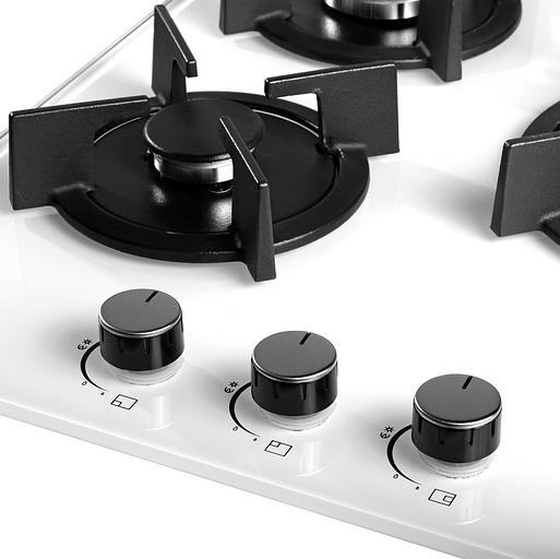 Газовая варочная поверхность Weissgauff HGG 451 WGh белый фото 2