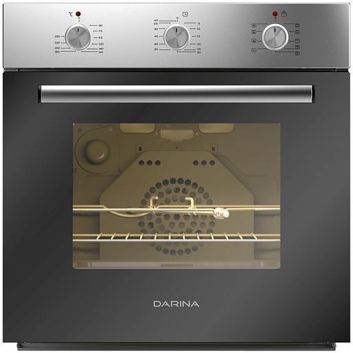 Духовой шкаф Электрический Darina 0U5 BDE 112 705 X нержавеющая сталь/стекло черное фото 1