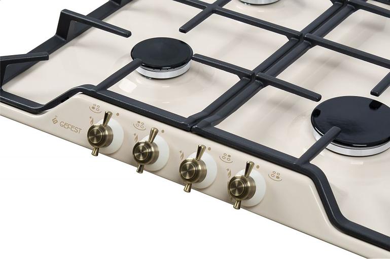 Газовая варочная поверхность Gefest ПВГ 1212 К55 бежевый фото 2