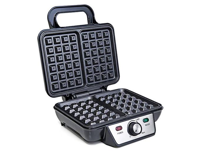 Вафельница Kitfort KT-1620 920Вт серебристый/черный фото 2