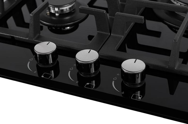 Газовая варочная поверхность Weissgauff HGG 451 BFh черный фото 2