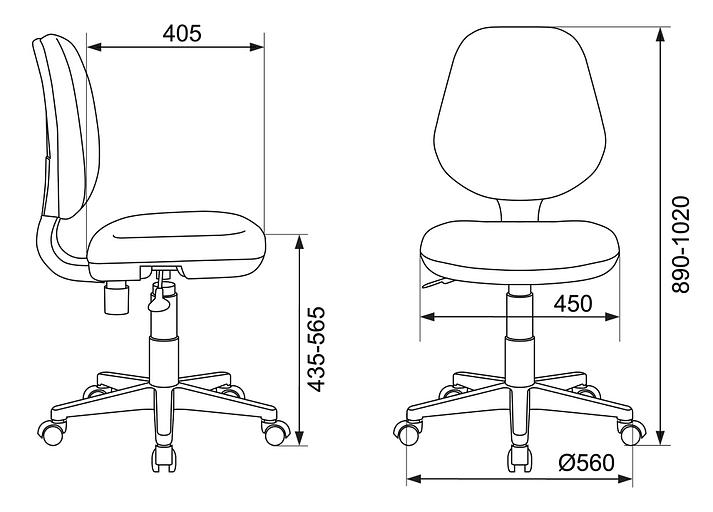 Кресло детское Бюрократ CH-W213 салатовый TW-18 крестовина пластик пластик белый фото 6