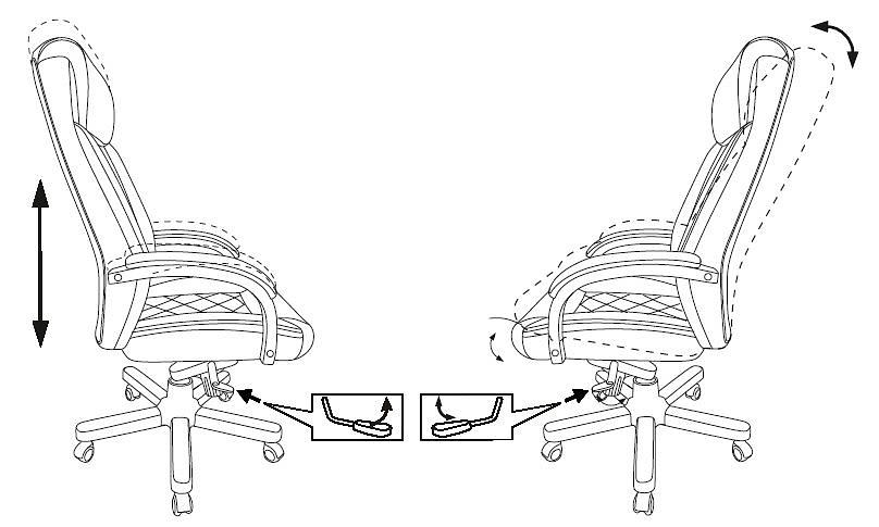 Кресло руководителя Бюрократ T-9924WALNUT черный кожа с подголов. крестовина металл/дерево фото 6