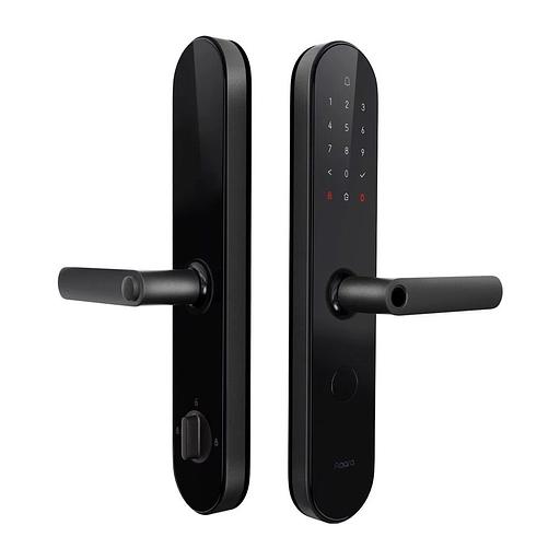 Умный замок Aqara N100 (Zigbee) врезной разбл.отпеч.паль. черный (ZNMS16LM) фото 1
