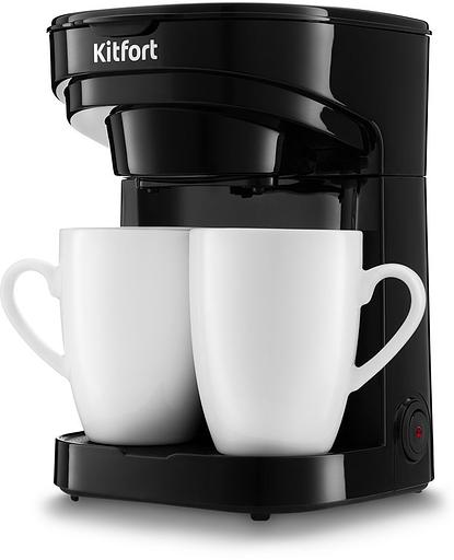 Кофеварка капельная Kitfort KT-764 450Вт черный фото 1