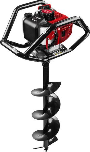 Мотобур Зубр МБ2-250 Н профес. 2-х такт. 1800Вт 2.45л.с. 52см3 8800об/мин (бур в компл.) фото 1