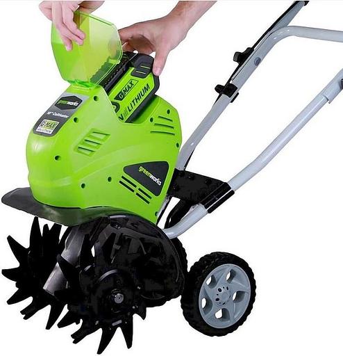 Культиватор Greenworks G40TL фото 2