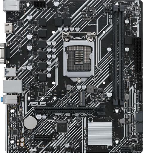 Материнская плата Asus PRIME H510M-K Soc-1200 Intel H510 2xDDR4 mATX AC`97 8ch(7.1) GbLAN+VGA+HDMI фото 1