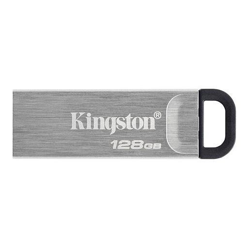 Флеш Диск Kingston 128Gb DataTraveler Kyson DTKN/128GB USB3.1 серебристый/черный фото 1