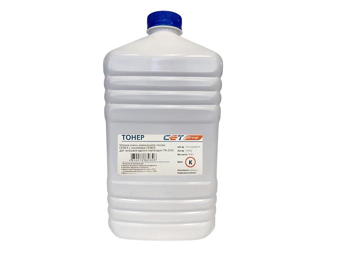Тонер Cet CE38-K/CE38-D CET111068579 черный бутылка 579гр. (в компл.:девелопер) для принтера KONICA MINOLTA Bizhub C227/287 фото 1