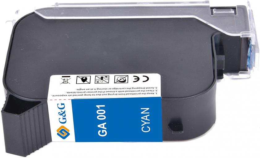 Картридж струйный G&G GA-001C голубой (42мл) для G&G GG-HH1001 фото 4