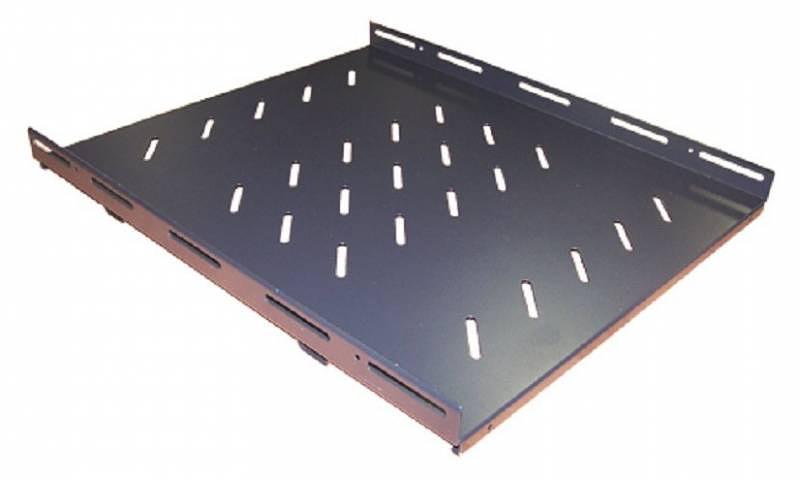 Полка стационарная Lanmaster TWT-CBB-S4-10/100 1U нагр.:100кг. 19" 710мм черный (упак.:1шт) фото 1