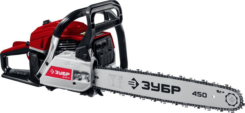 Бензопила Зубр ПБЦ-М52-45 2600Вт 3.5л.с. дл.шин.:18" (45cm) фото 1