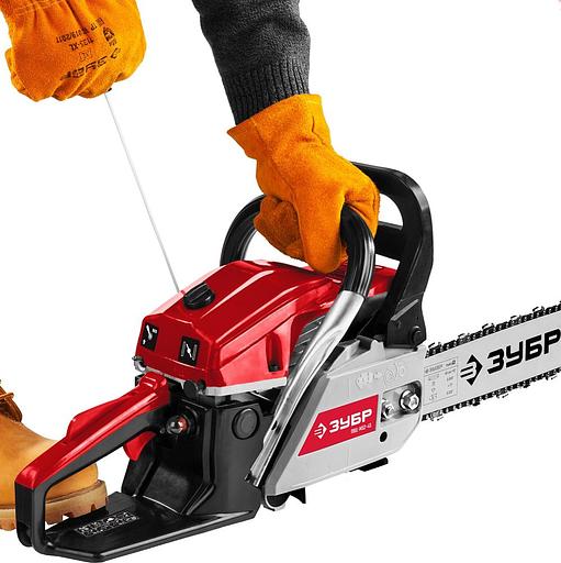 Бензопила Зубр ПБЦ-М52-45 2600Вт 3.5л.с. дл.шин.:18" (45cm) фото 5