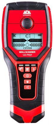 Детектор проводки Ada Wall Scanner 120 PROF фото 1