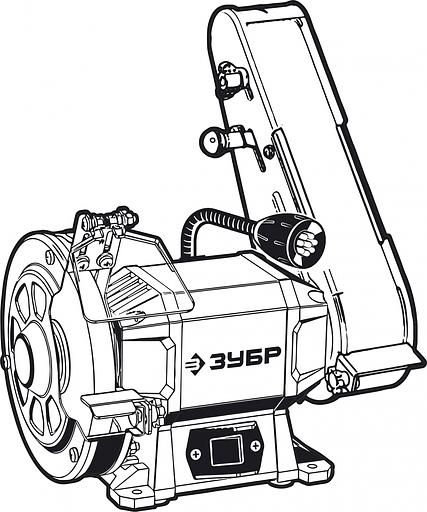 Электроточило Зубр ПТЛ-150 300Вт 2950об/мин d=150мм t=20мм фото 1
