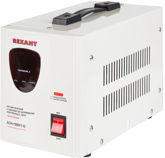 Стабилизатор напряжения Rexant AСН-1 500/1-Ц электронный однофазный серый фото 2