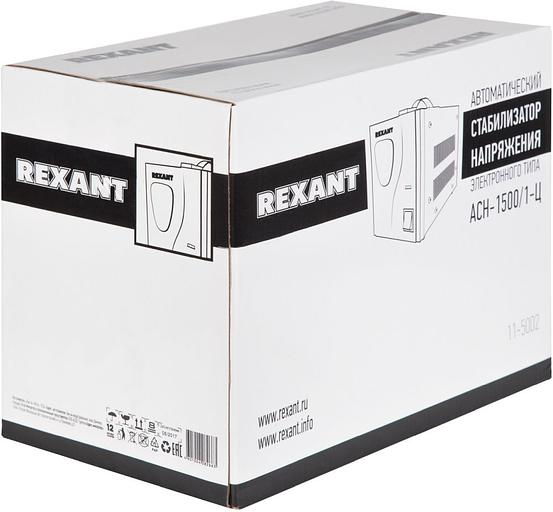 Стабилизатор напряжения Rexant AСН-1 500/1-Ц электронный однофазный серый фото 4