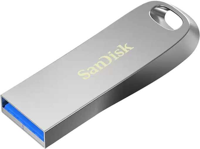 Флеш Диск Sandisk 128Gb Ultra Luxe SDCZ74-128G-G46 USB3.0 серебристый фото 1
