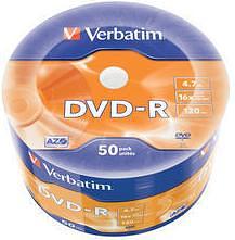 Диск DVD-R Verbatim 4.7Gb 16x bulk (50шт) (43788) фото 4