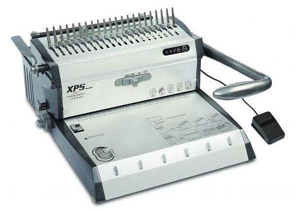 Переплетчик Gladwork XP5 A4/перф.30л.сшив/макс.500л./пластик.+метал.пруж.-51мм)/электр. фото 1