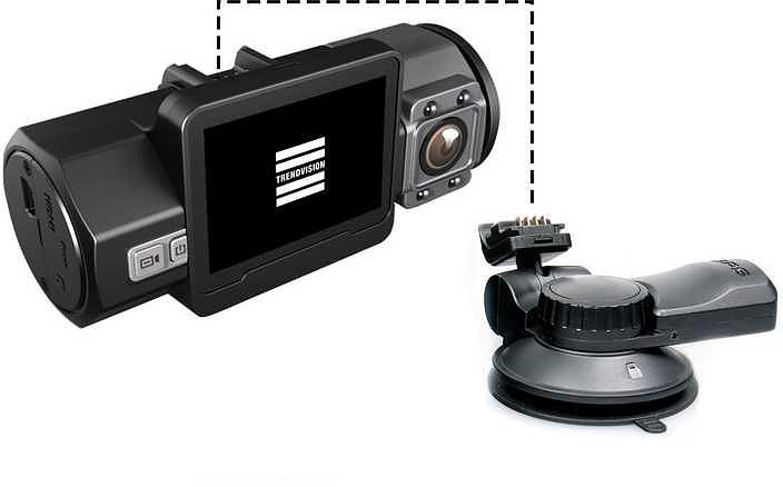 Видеорегистратор TrendVision Twins черный 1.8Mpix 1080x1920 1080p 1080гр. GPS NTK96660 фото 4