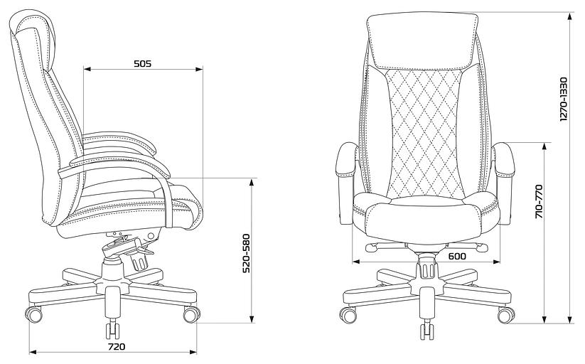 Кресло руководителя Бюрократ T-9924WALNUT светло-коричневый Leather Eichel кожа с подголов. крестовина металл/дерево фото 3