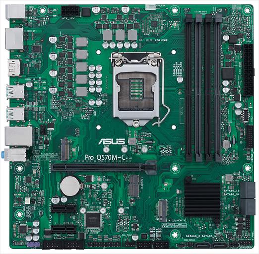 Материнская плата Asus PRO Q570M-C/CSM Soc-1200 Intel Q570 4xDDR4 mATX AC`97 8ch(7.1) GbLAN RAID+VGA+HDMI фото 1