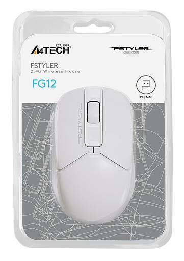 Мышь A4Tech Fstyler FG12S белый оптическая (1200dpi) беспроводная USB (3but) фото 10