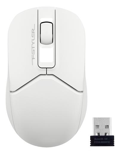 Мышь A4Tech Fstyler FG12 белый оптическая (1200dpi) беспроводная USB (3but) фото 2