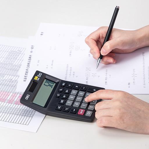 Калькулятор настольный Deli E1519A черный 12-разр. фото 5