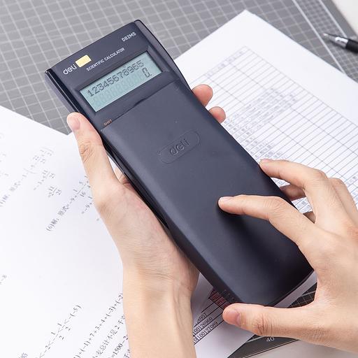 Калькулятор научный Deli ED82MS темно-синий 10+2-разр. фото 9